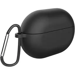 Чохол-накладка DK Silicone Candy Friendly з карабіном для Huawei FreeBuds Pro (black)