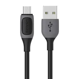 Кабель USAMS SJ597 Micro 2A Bicolor Charging &amp; Data CableJelly Series 1M Black