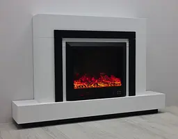 Електричний камін Fireplace Craftsman Tokado White Bluetooth звук потріскування дров (10080122) - мініатюра 9