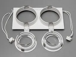Світильник точковий подвійний Diasha PMR-201-S-2-WH Aluminium, G5.3, 40W, білий, IP20, сучасний стиль для дому - мініатюра 3