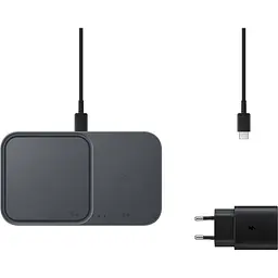 Бездротовий зарядний пристрій Samsung Duo with TA Dark Gray (EP-P5400TBEGEU) [114285] - мініатюра 5