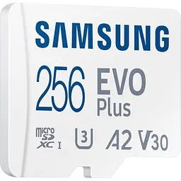 Карта пам'яті Samsung 256GB microSD class 10 UHS-I U3 V30 A2 EVO Plus (MB-MC256SA/EU) - мініатюра 3