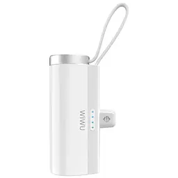 Портативний ЗП Power Bank Wiwu W026 2 in 1 Type-C з БЗП For Apple Watch 15W 5000 mAh White - мініатюра 4