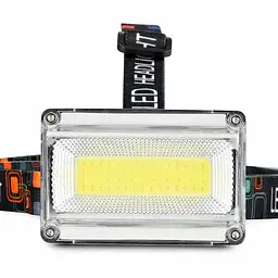Налобный аккумуляторный фонарь RN814 с USB-зарядкой и регулировкой угла наклона - миниатюра 4