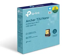 USB-адаптер TP-Link Archer T2U nano AC600 (ARCHER-T2U-NANO) (6500323) - мініатюра 7