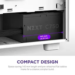 Блок живлення NZXT C750W ATX 3.1 80+ Bronze Black (PA-7B3BB-EU) - мініатюра 8