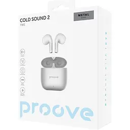 Навушники Proove Cold Sound 2 TWS Silver/White [TWCS20010006] [104454] - мініатюра 5