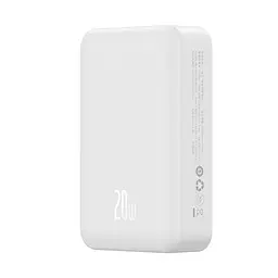 Зовнішній акумулятор Baseus Magnetic Mini Wireless Fast Charge Power Bank 20000mAh 20W White (PPCX150002) - мініатюра 7