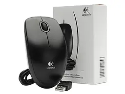 Миша Logitech B100 Optical Mouse Black (910-003357) - мініатюра 3