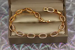 Браслет Xuping Jewelry Македонія 19.5 см 6 мм золотистий