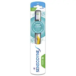 Зубна щітка Sensodyne Глибоке Очищення м'яка білий з жовтим