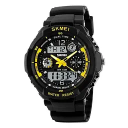 Наручний годинник чоловічий Skmei 0931 Yellow, 0931YL (12329)