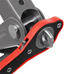 Домкрат механічний ромбовидний INTERTOOL GT0183, вантажопідйомність 1,5 т, з тріщоткою, гумовий упор, висота підйому 90–370 мм - мініатюра 8