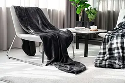 Плед Flannel 160х200 см 100% поліестер темно-сірий ARDESTO pbe0050439 - мініатюра 4