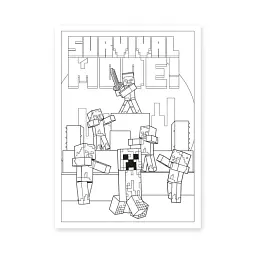 Розмальовка Minecraft YES 742915 12 арк. Різнокольоровий shop (4823091915093) - мініатюра 2