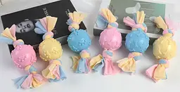 Жувальна іграшка для собак Derby Candy ball with paws and cotton rope - мініатюра 6