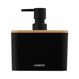 Набір для ванної кімнати Ardesto Minimalism 3 предмети чорний (ARHB3123BB) - мініатюра 2