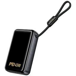 Портативний ЗП Power Bank Hoco Q54 Shine PD45W with cable 20000 mAh Metal gray - мініатюра 5