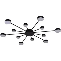 Світильник стельовий Miorro LED Foresta з пультом ДУ 76W 2700-6000К чорний (51-313-004) - мініатюра 3