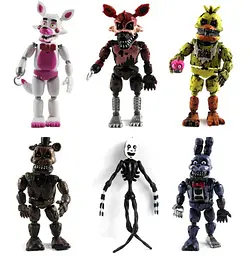 УЦЕНКА!! Іграшки аніматроніки, фнаф, 5 (5) ночей із Фредді/Funko Five Nights at Freddy, 6 шт.