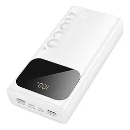 Зовнішній акумулятор HOCO J144A Hymn power bank(30000mAh) White (6942007642149) - мініатюра 3