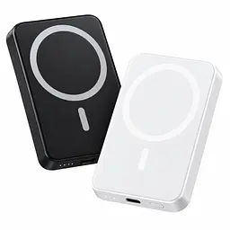 Магнітний повербанк MagSafe 5000 мА·год — ультратонкий, з двосторонньою зарядкою. Білий - мініатюра 16