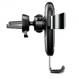 Автотримач для телефону з бездротовою зарядкою Baseus Metal Gravity Car Mount (WXYL-B0A) - мініатюра 3