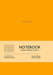 Блокнот «Notebook» у клітинку (помаранчевий)