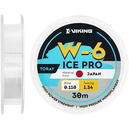 Волосінь Viking Fishing Ice Pro W-6 30 м (clear) 0.110 мм 1.34 кг