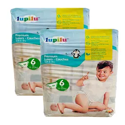 Преміум підгузки Lupilu Soft & Dry 6 XL (15-20 кг), 60 шт