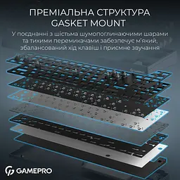 Клавіатура GamePro Asgard Ragnar Blue (MK285BL) [152955] - мініатюра 9