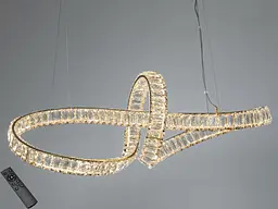 Підвісна LED-люстра Diasha D8861/800x300G, кришталева спіраль, золото, 85 W, пульт ДК - мініатюра 2