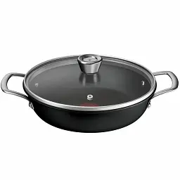 Сотейник Tefal Excellence+ з кришкою 24 см чорний (G3308802)
