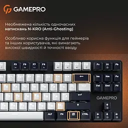 Клавіатура GamePro Genesis Metallic Outemu Red Swithes USB Black (MK110B) [152666] - мініатюра 13