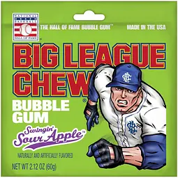 Жувальна гумка Big League Chew Bubble Gum зі смаком яблука 60г