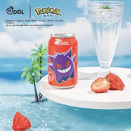 Газований напій Qdol Pokemon Strawberry Gengar 330мл - мініатюра 3
