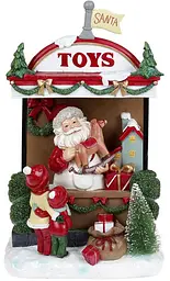 Новорічна композиція «Santa's Toy Store» з LED підсвічуванням Bona 22х14х33 см dec0008417