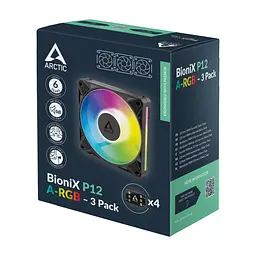 Кулер до корпусу Arctic BioniX P12 A-RGB 3-P (ACFAN00337A) - мініатюра 2