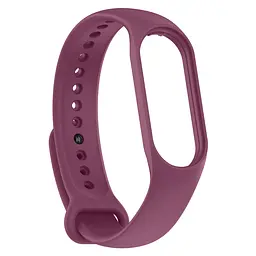 Силіконовий ремінець для фітнес браслетів Xiaomi Mi Band 5/6/7, Silicone, purple, зі зручною застібкою, на фітнес трекер та смарт годинник, ArmorStandart (ARM61905)