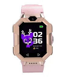 Дитячий смарт годинник Lemfo S11 з GPS трекером, 4G LTE, SIM картою, відеодзвінком, подвійною камерою, прослуховуванням, геолокацією та кнопкою SOS Рожевий - мініатюра 2