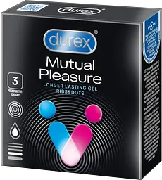 Презервативи Durex Mutual Pleasure із затримкою, 3 шт