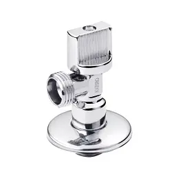 Кран приладовий кутовий Karro KR-5001 латунь 1/2 "х1/2" Хром 30412