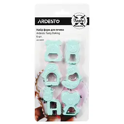 Набір форм для печива Ardesto Tasty baking, 6 шт, м'ятний (AR2309TP)