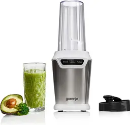 Блендер стаціонарний 700Вт, чаша-750мл, подрібнювач, білий-нерж Gorenje kuh0015557 - мініатюра 2