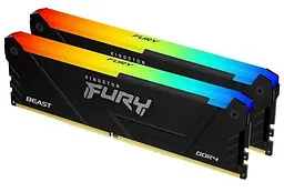 Модуль пам'яті Kingston Fury DDR4 16GB (2x8) 3600MHz Beast RGB (KF436C17BB2AK2/16) - мініатюра 2