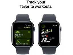 Смарт-годинник Apple Watch SE 2 GPS 40mm Midnight Aluminium Case w. Midnight Sport Band - M/L (MXE93) - мініатюра 6