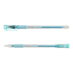 Ручка гелева Buromax Study Пиши-стирай синя 0.5 мм упаковка 12 шт. (BM.8310-01) - мініатюра 2