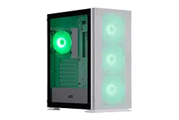 2E Gaming Корпус Virtus Neo G3301NW без БЖ 2xUSB3.0, 1xUSB2.0, 3x140мм ARGB, 1x120мм ARGB, VGA 340мм, LCS ready, контролер з пультом, TG Side Panel, ATX, білий - мініатюра 4