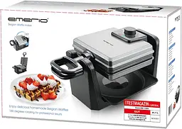 Вафельниця Emerio WM-110984.4 для 4 бельгійських вафель, що обертається - мініатюра 4