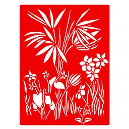 Трафарет багаторазовий Трави савани #393 FDTR 393, 15x20 см